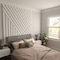 Ekena Millwork 48H x 1T Adjustable PVC Slat Wall Panel Kit w/ 4W Slats, Unfinished contains 11 Slats SWP55X48X1000UN - alternate 3